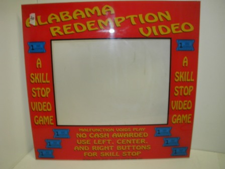 Alabama Redemption Video Monitor Plexi (Item #20) $25.99
